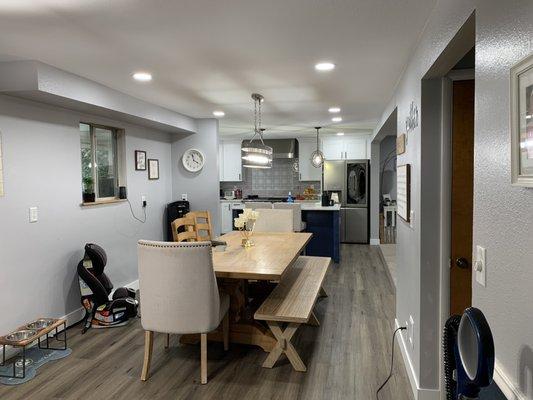 Kitchen and dining remodel