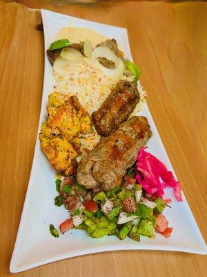 Mixed Grill Plate (The BEST kafta anywhere)