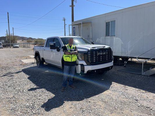 Me at work with the my new truck!