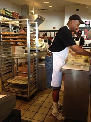 My man making my sandwich