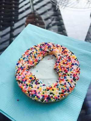 Sugar cookie with cream cheese frosting from Susie Cake