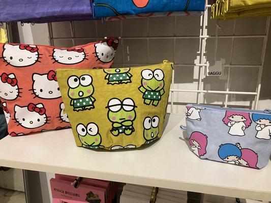 Sanrio zipper bag set of 3