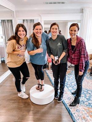 My bridal crew. The rooms are beautiful and very spacious