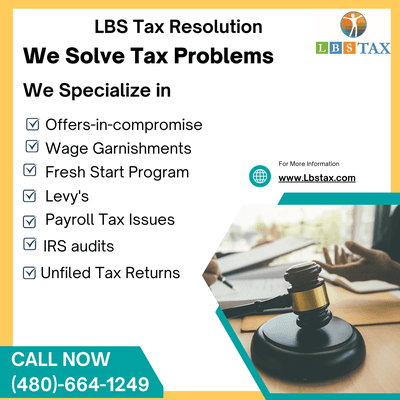 We solve IRS Problems. Call for a free consultation