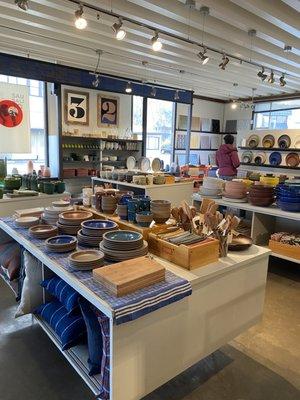 Inside the Sausalito Heath Ceramics store