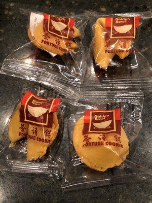 Fortune cookies are available!