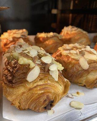 Almonds chocolate croissant