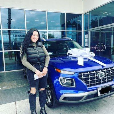 Congratulations Rita!
2023 Hyundai Venue