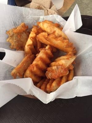 Waffle fries