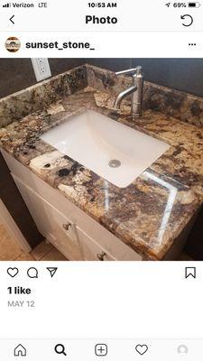 Bathroom sink donated by frank