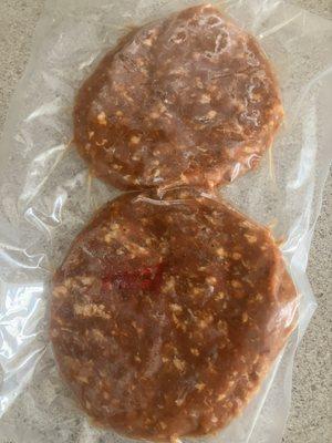 Hot Italian sausage patties