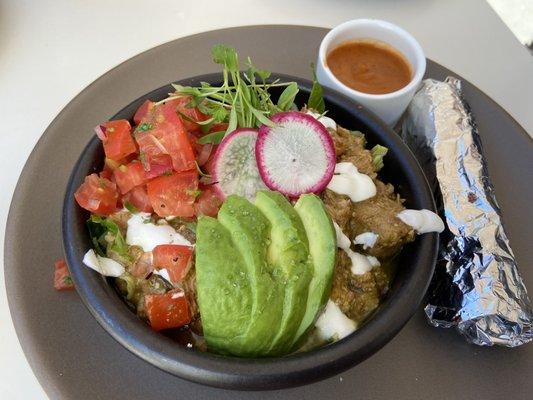 Chile verde pork tacos