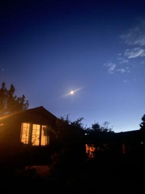 Night view of rim view cabin