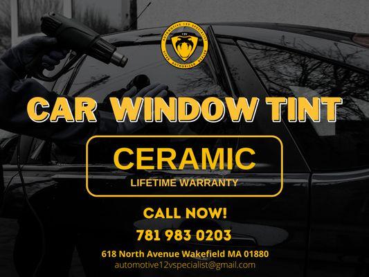 Ceramic Tint for Car Window with Lifetime Warranty