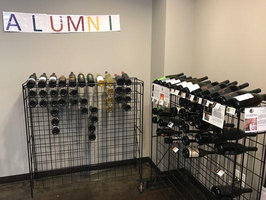 Alumni wine selection