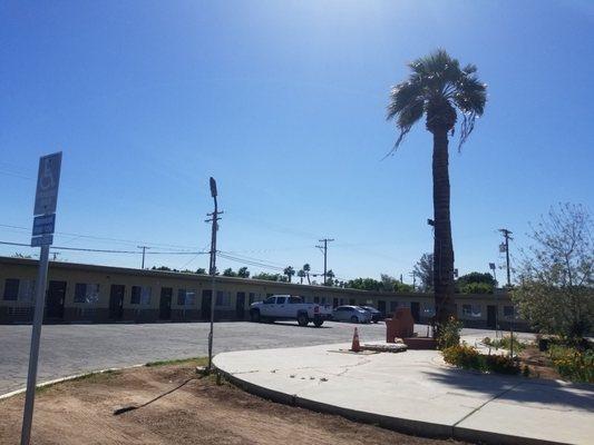 Very plain jane motel from the outside, but really CLEAN, well appointed rooms.