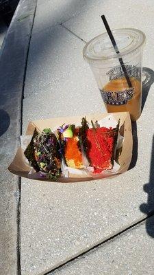 OG spam musubi and elote musubi