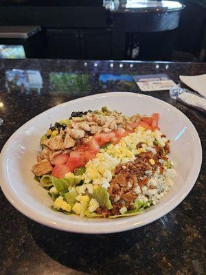 Cobb salad, pungent blue cheese