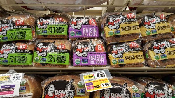 Many choices of the best bread but they sell out fast! Super healthy and so tasty !