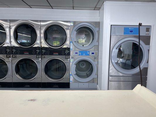 Wall of dryers