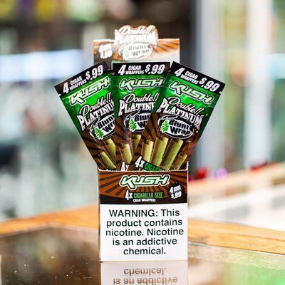 Double Platinum Blunt Wraps Kush 4 FOR 99 CENTS