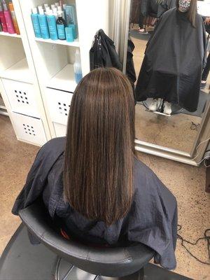 Beautiful Highlights and low light color great transition for fall season.