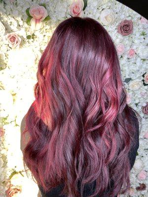 Vibrant beautiful Balayage