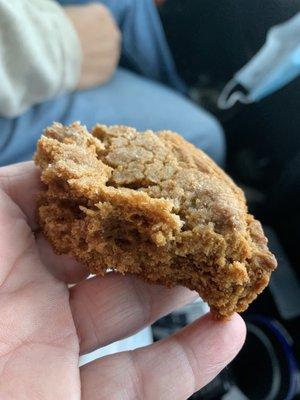 I managed to take a pic of the Ginger Molasses cookie before the hubby devoured it.