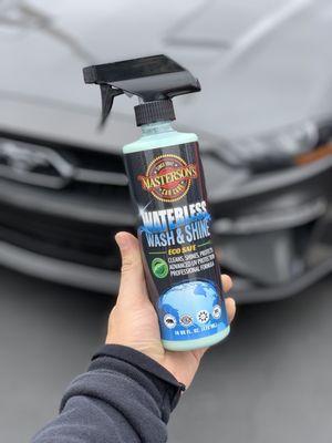 The perfect waterless was to clean your car without water!