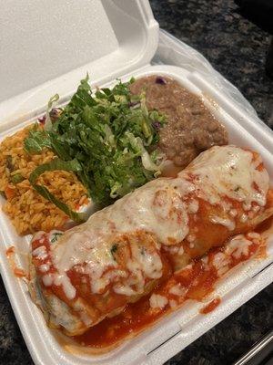 Steak burrito to go