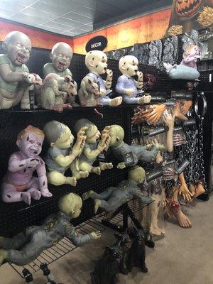 Creepy statues