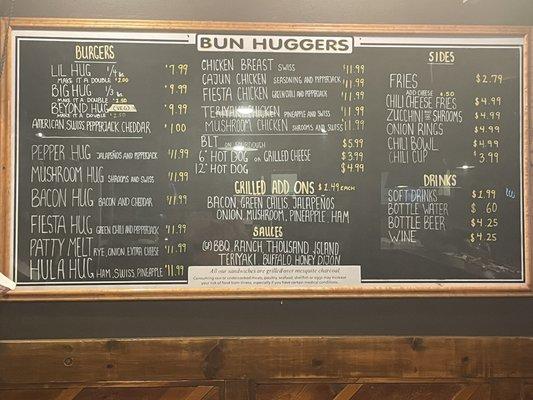 Menu 7/22