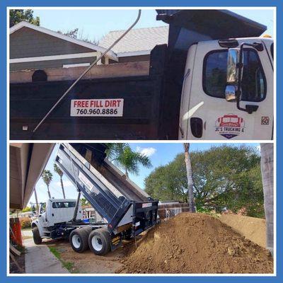 Need FREE clean fill dirt for your project? Give us call 760-960-8886