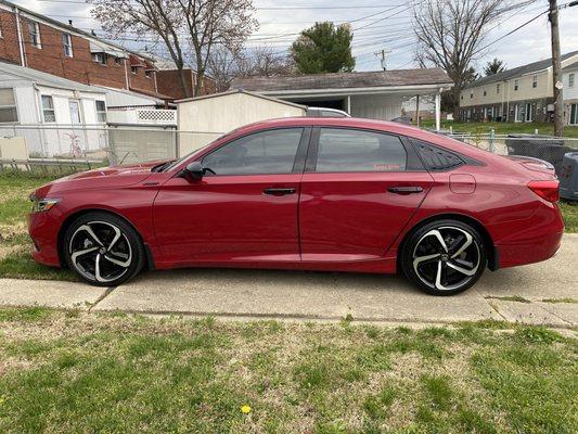 Did the 35% Tints and chrome trim delete. Love it! They did a great job!