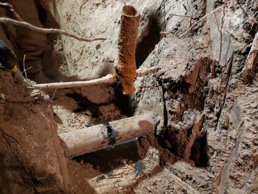 Sewer pipe repair