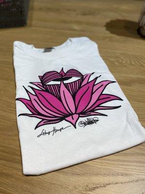 Our new Lotus House t-shirt available in-store and online.