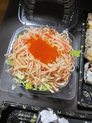 Spicy Kani Salad with a lot of lettuce