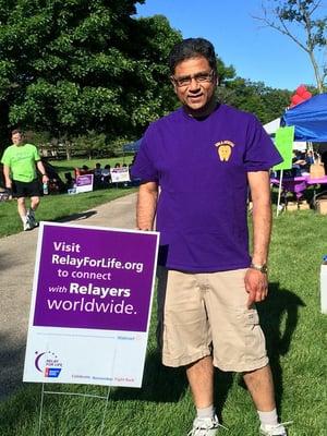 Dr. Patel at Relay for Life