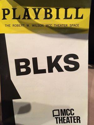 Playbill for a play performed at the theater