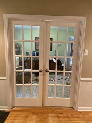 French doors installed