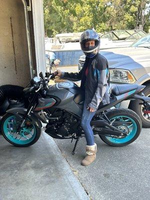 Bobbi Lapham on her new Yamaha MT-03