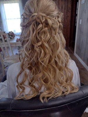 Recent wedding hair -Stylist Debbie