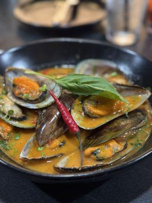 Curry mussels