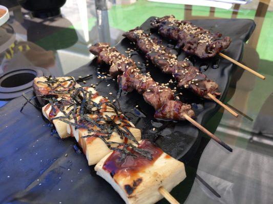 Please don't order skewers - not fresh or made right. Go to a real yakitori place for skewers