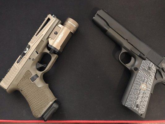 Glock 19 and RIA 1911 both acquired thru GSA. Thanks Abe