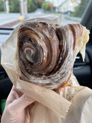 Maple cinnamon roll croissant