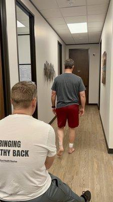 Our Chiropractors are trained to provide gait analysis and corrections!