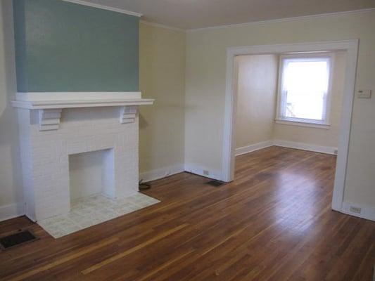 3-Tone Paint and Hardwood Floors in a Swissvale Town House