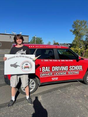 Achieving your driving goals at any age!  Congratulations on passing your test to our testers from June.