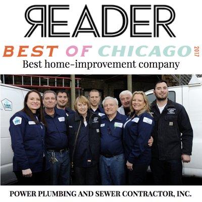 We were so proud to be voted Best Home-Improvement Company in the Chicago Reader poll!